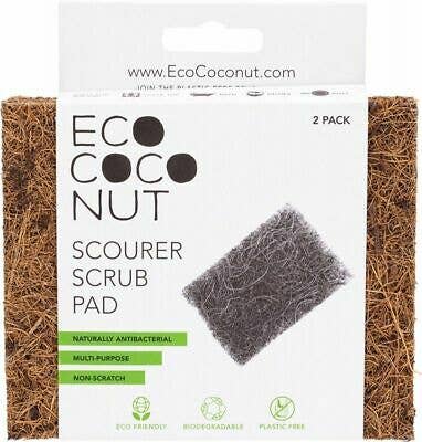 Coconut Scourer Scrub Pads (2 Pack)