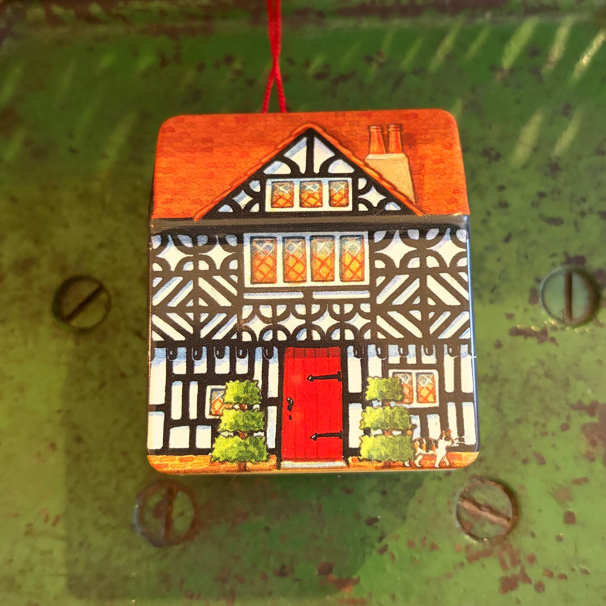 Dolls house sweetie tin with fruit drops