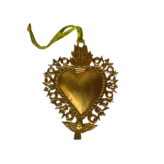 Victoriana Ex Voto Heart Milagros Hanging Ornament