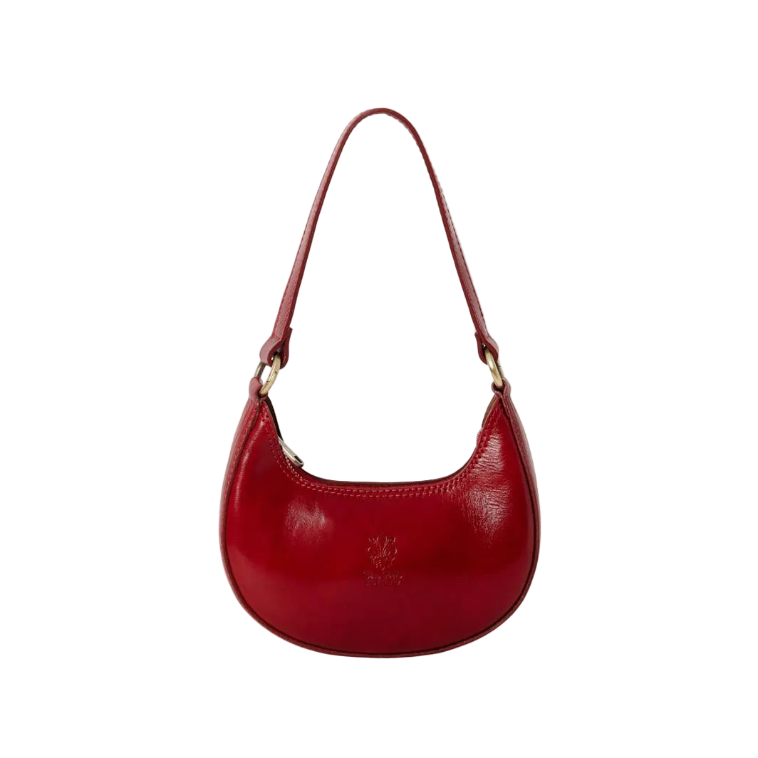 Italian Leather Crescent Bag