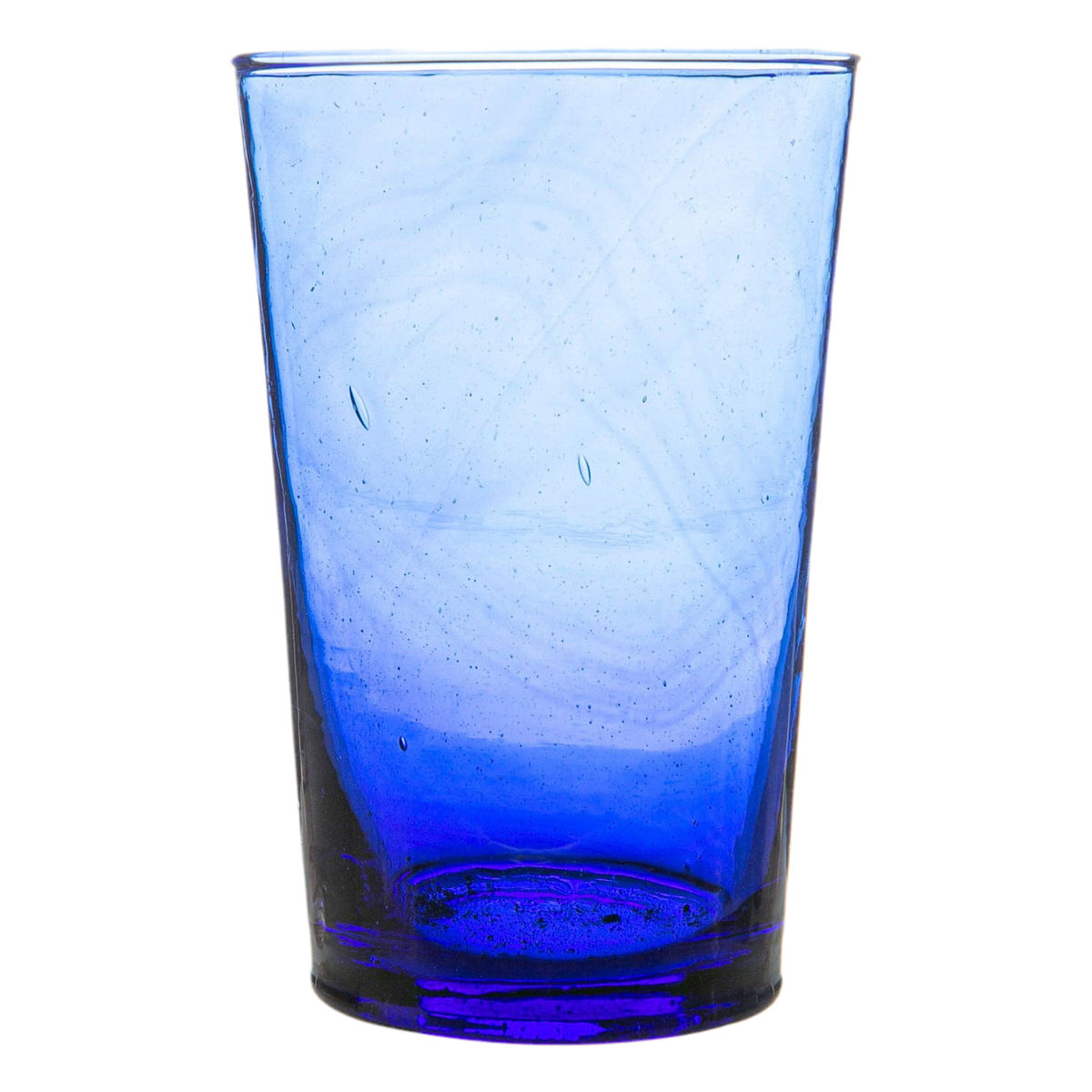 Blue recycled Moroccan highball glass