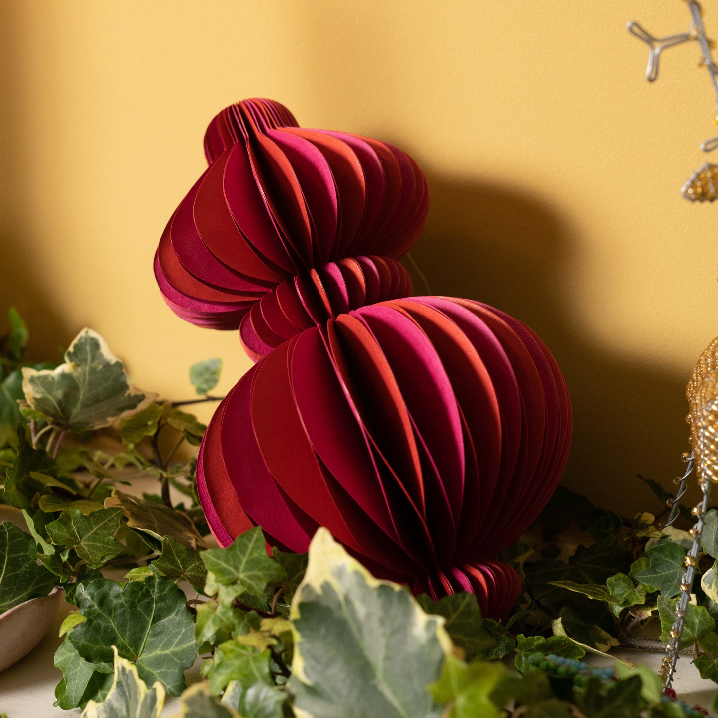Indian Recycled Paper Fold-Away Decorations