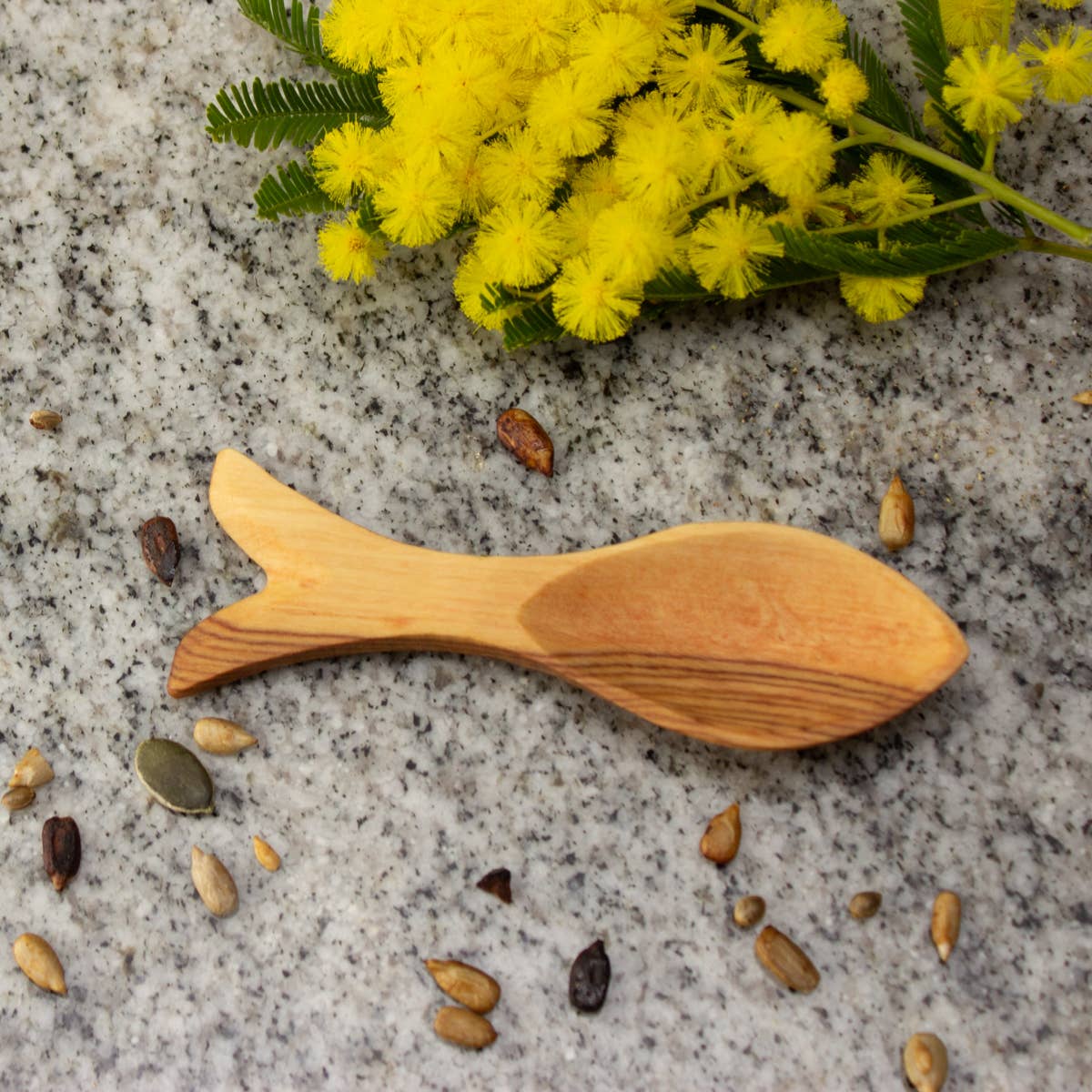 Olive Wood Fish Spoons