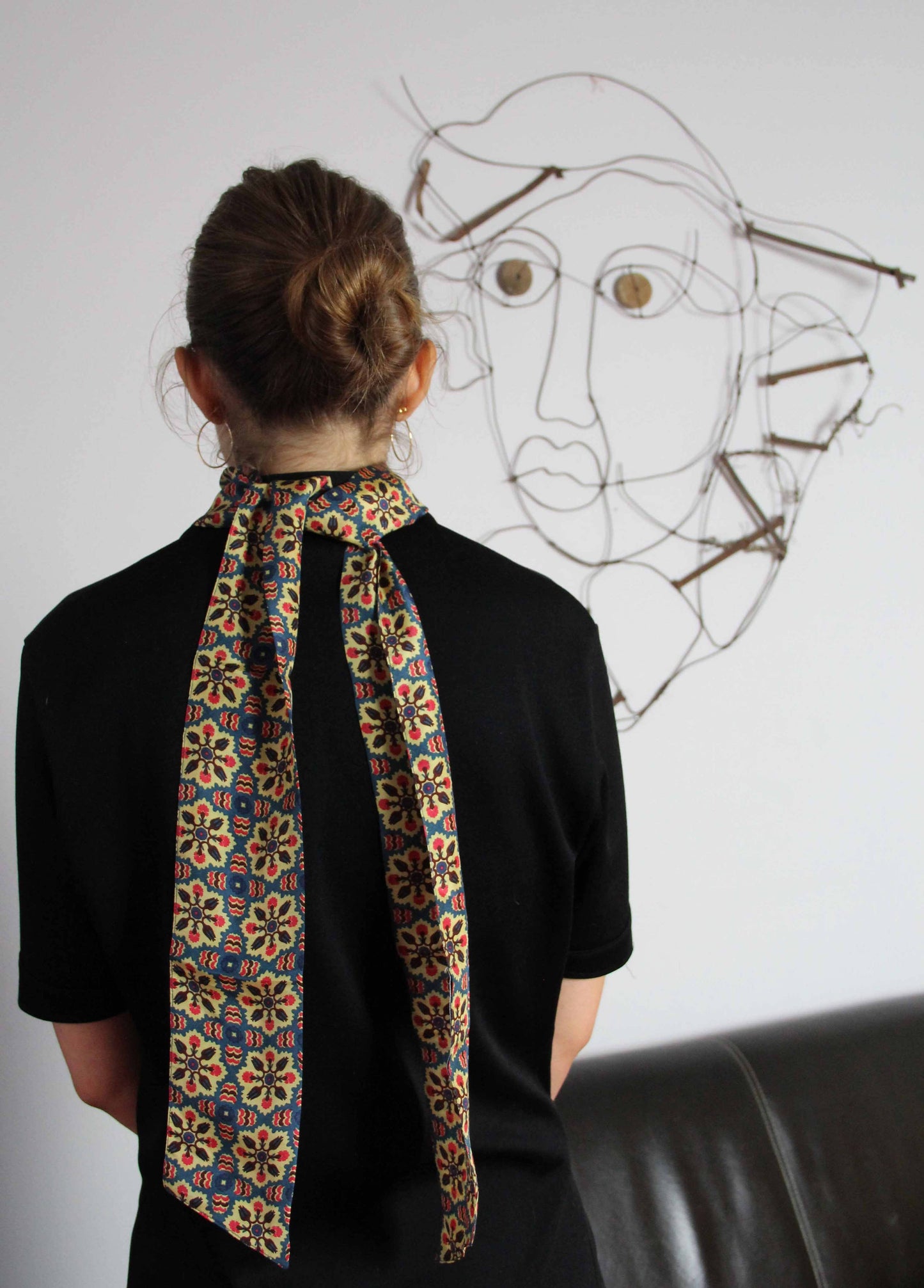 Marrakech Yellow Headband - 100% Silk