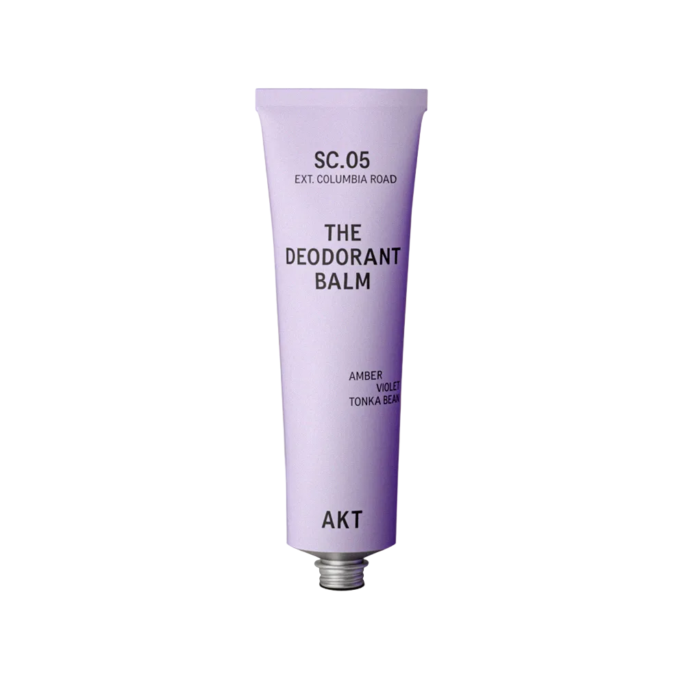 AKT London deodorant balm in Columbia Road scent