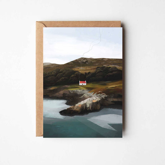 Croft Cottage, Scottish Cottage Greeting Card