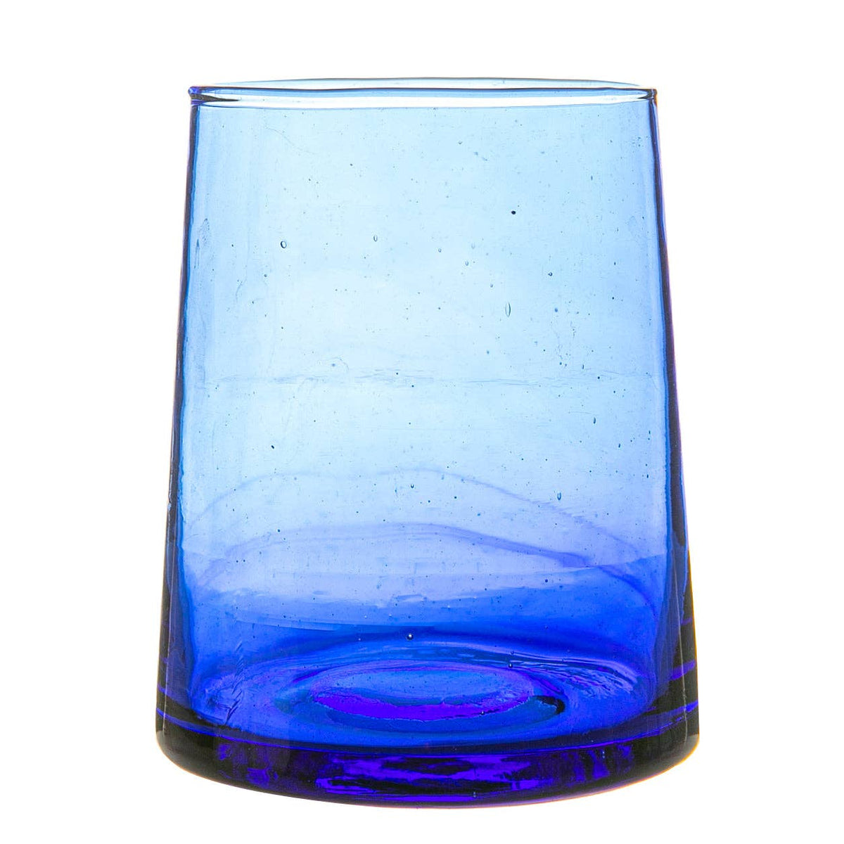 Moroccan Blue Recycled Glass Tumbler