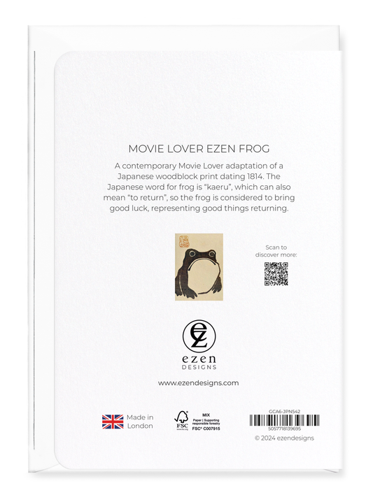 Film Lover Hoji Frog Greetings Card