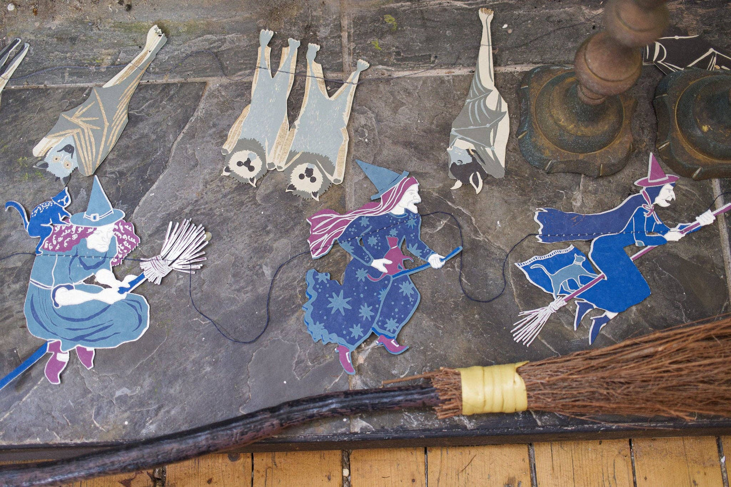 Halloween Witches Sewn Garland