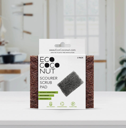 Coconut Scourer Scrub Pads (2 Pack)
