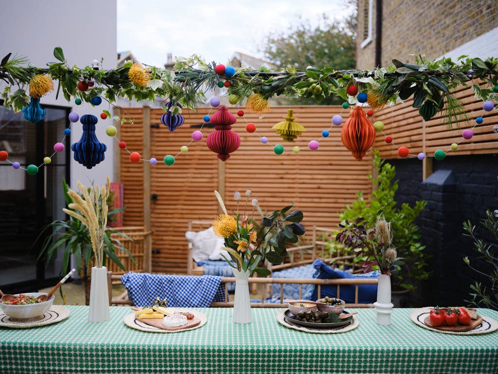 Indian Recycled Paper Fold-Away Decorations