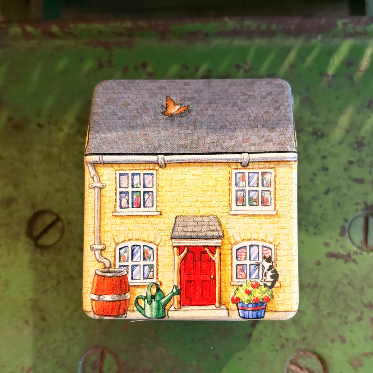 Town house design sweetie tin by Dana Kubick