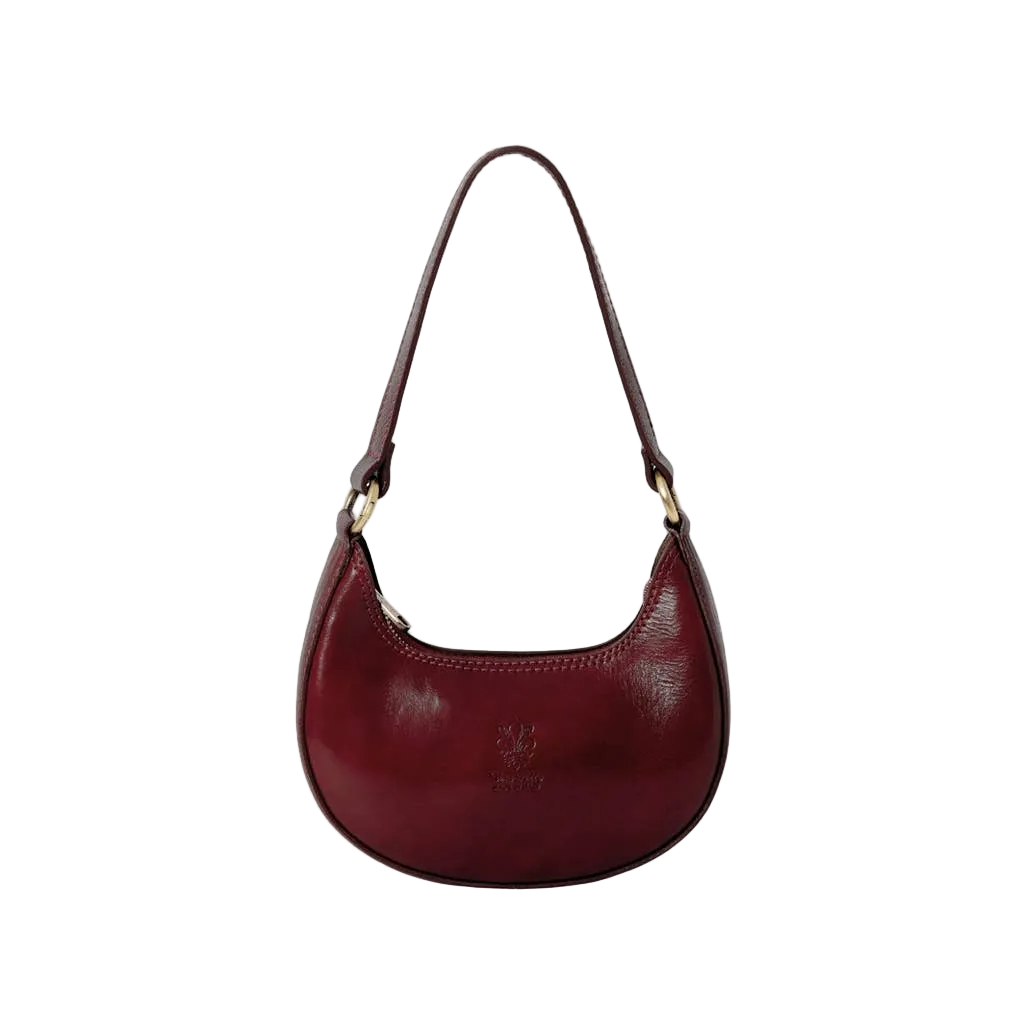 Italian Leather Crescent Bag