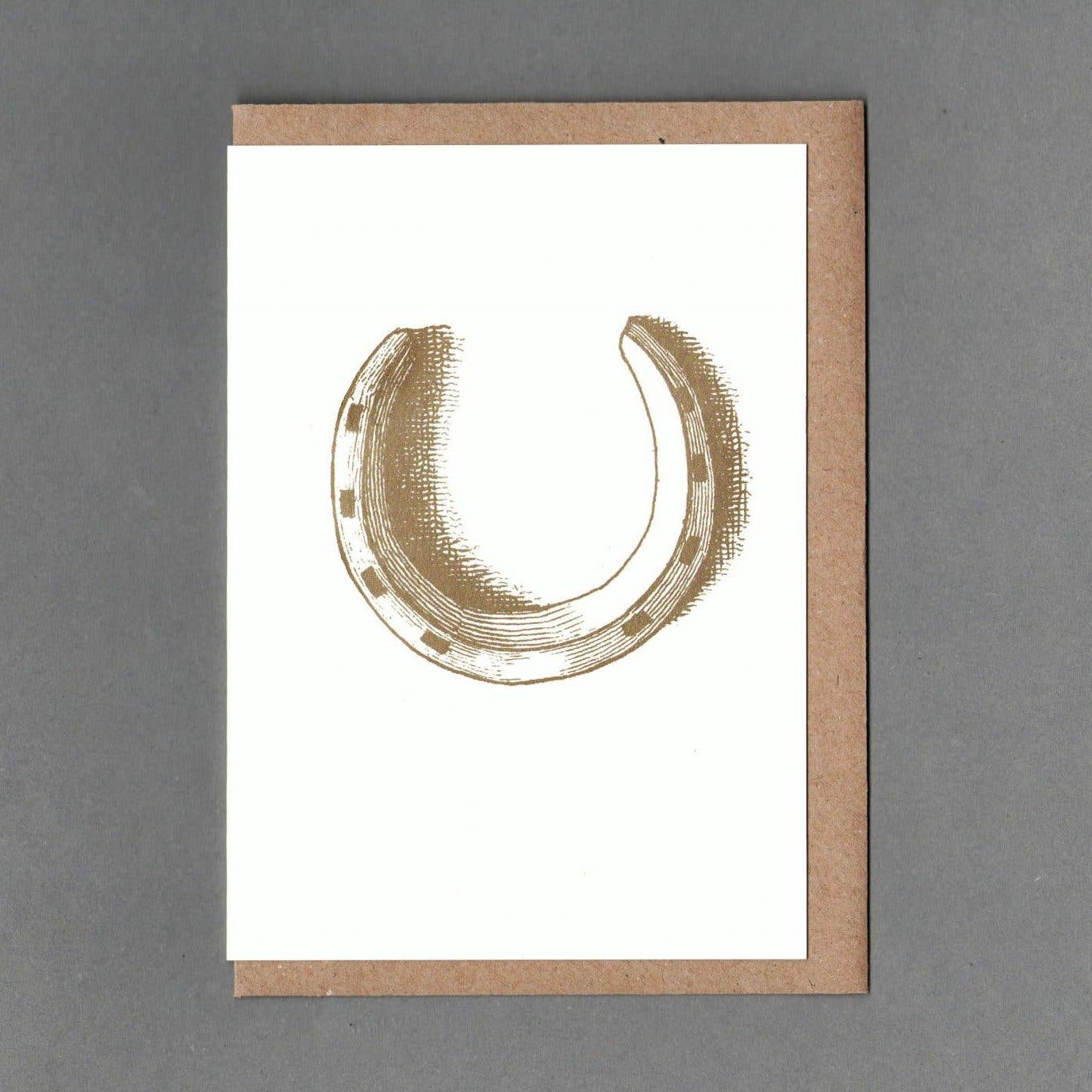 Horseshoe Print Card