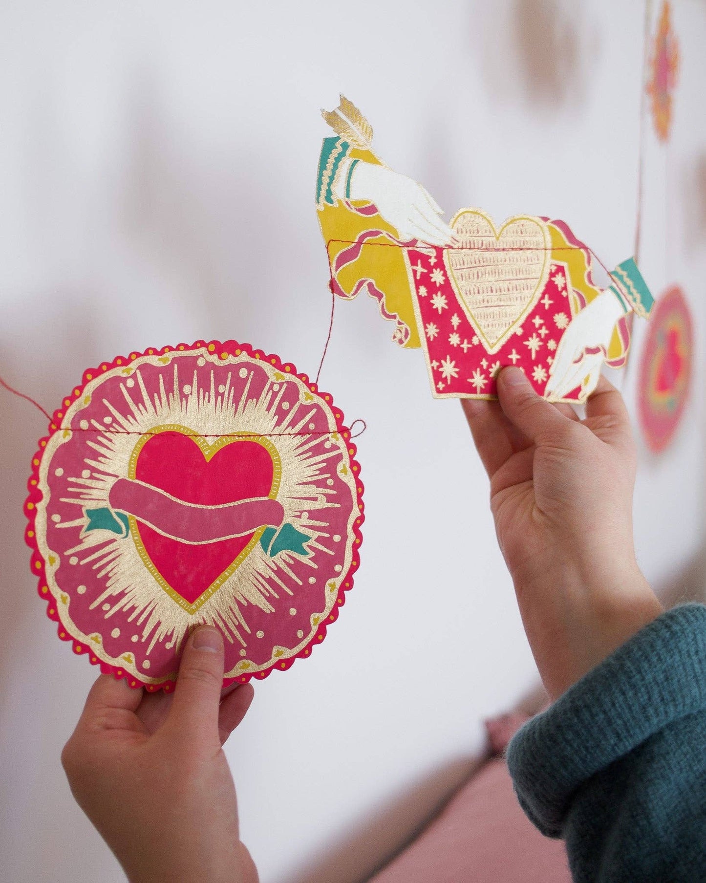 East End Press - Sacred Heart Sewn Garland
