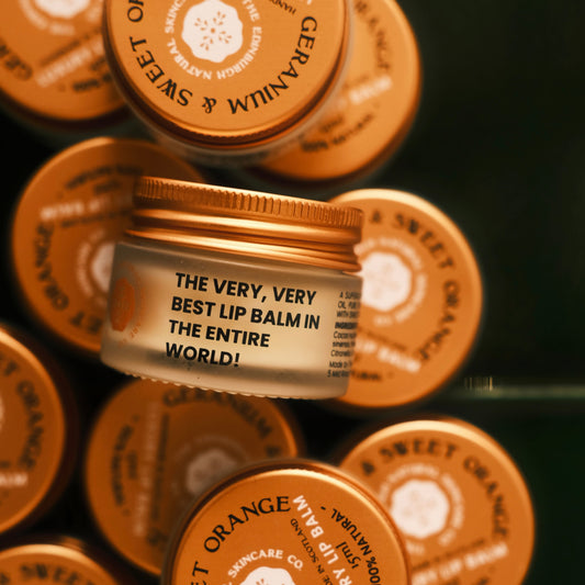 Geranium and Sweet Orange Luxury Lip Balm
