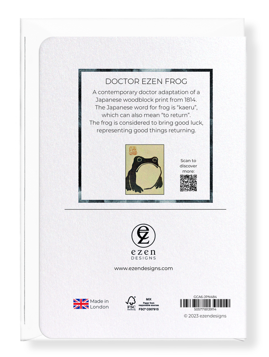 Doctor Hoji Frog Greetings Card