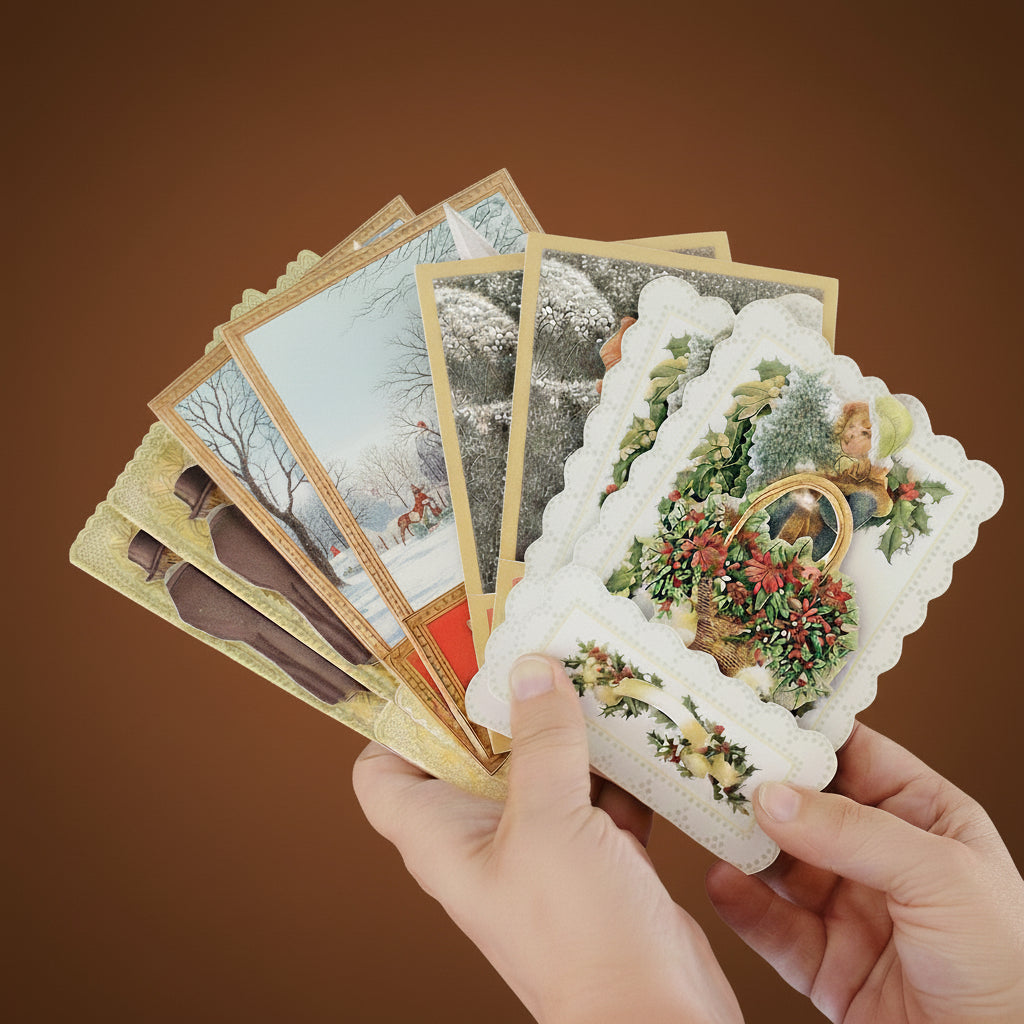 Victorian style Christmas cards