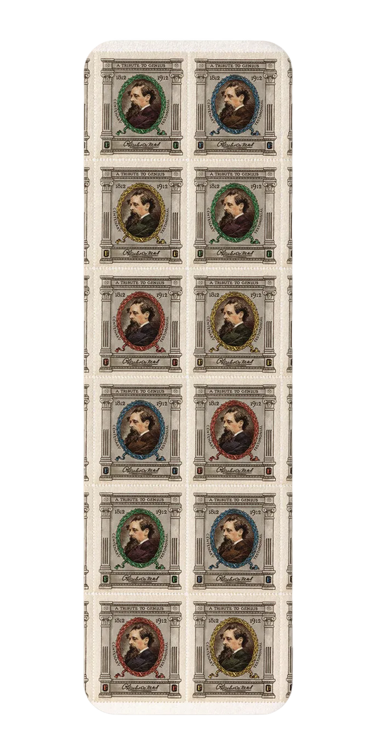 Charles Dickens Centenary Stamp Bookmark
