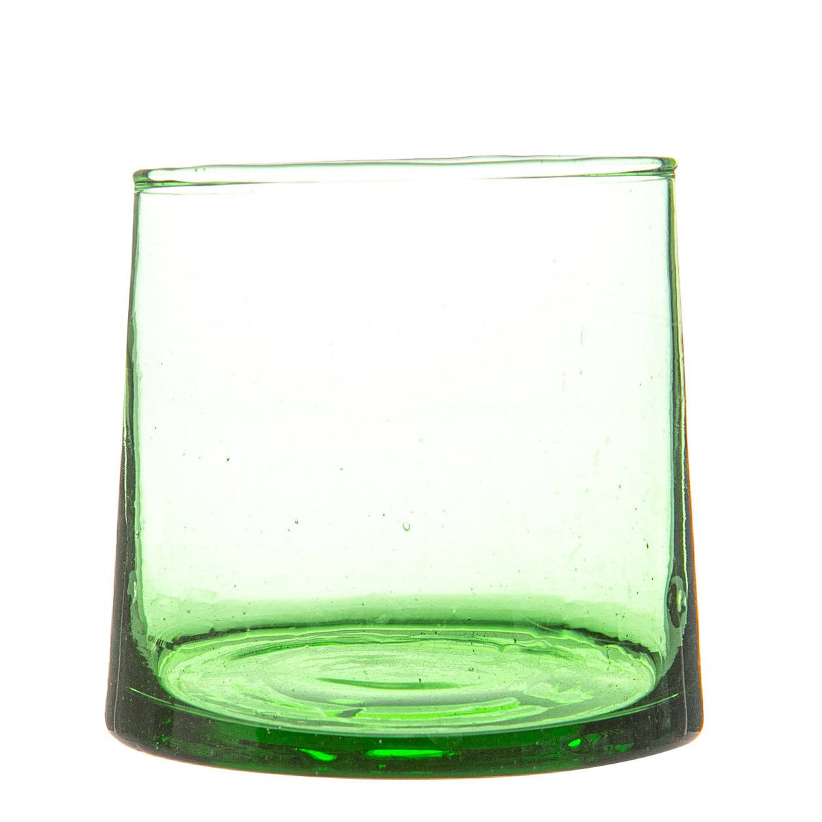 Green Recycled Moroccan Glass Tumbler (200ml)