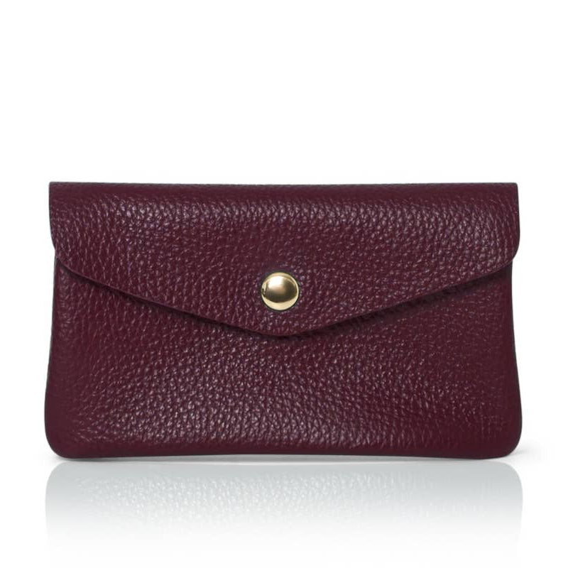 Large Italian Leather Coin Purse