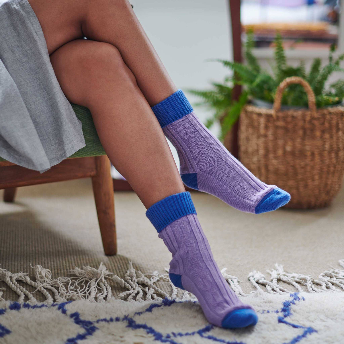 Cashmere Blend Slouch Socks