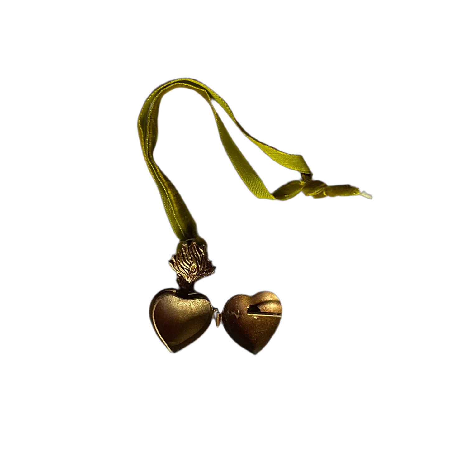 Sacred Heart Tin Ex Voto Milagros Locket