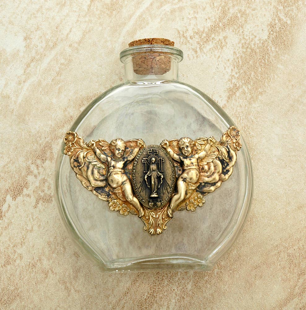 Vintage Angels Holy Water Bottle