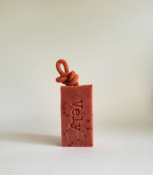 Natural Handmade Soap On A Rope "Boudoir"