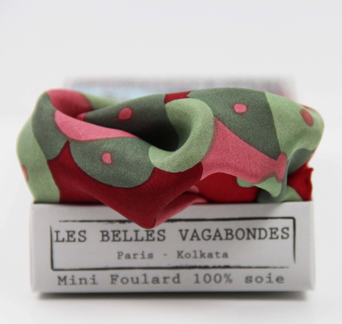 Mini Silk Scarf - Red Sakura