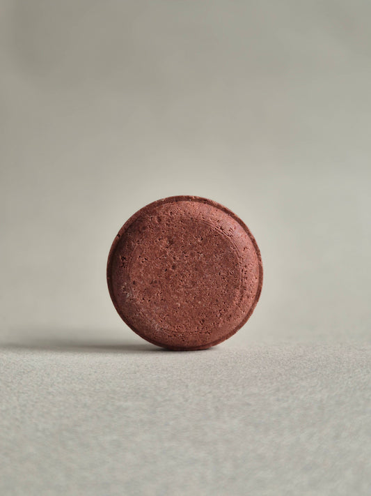 Vegan Solid Shampoo with Argan Oil, Red Clay & Geranium