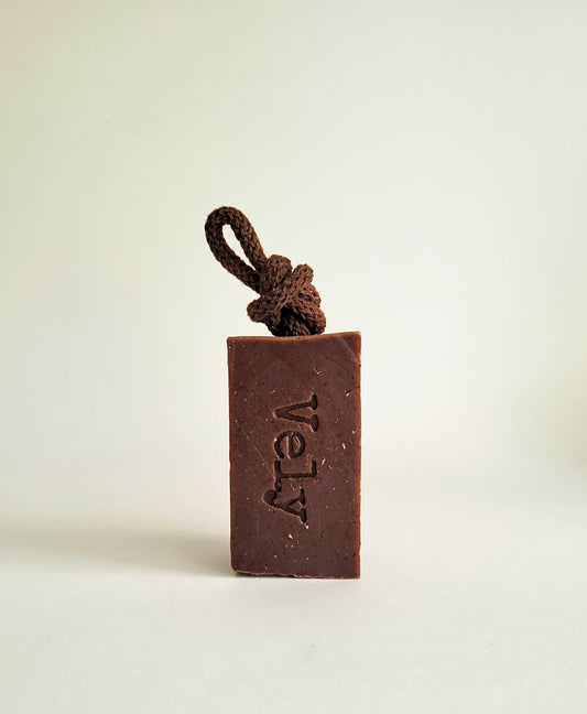 Natural Handmade Soap On A Rope "COCO"
