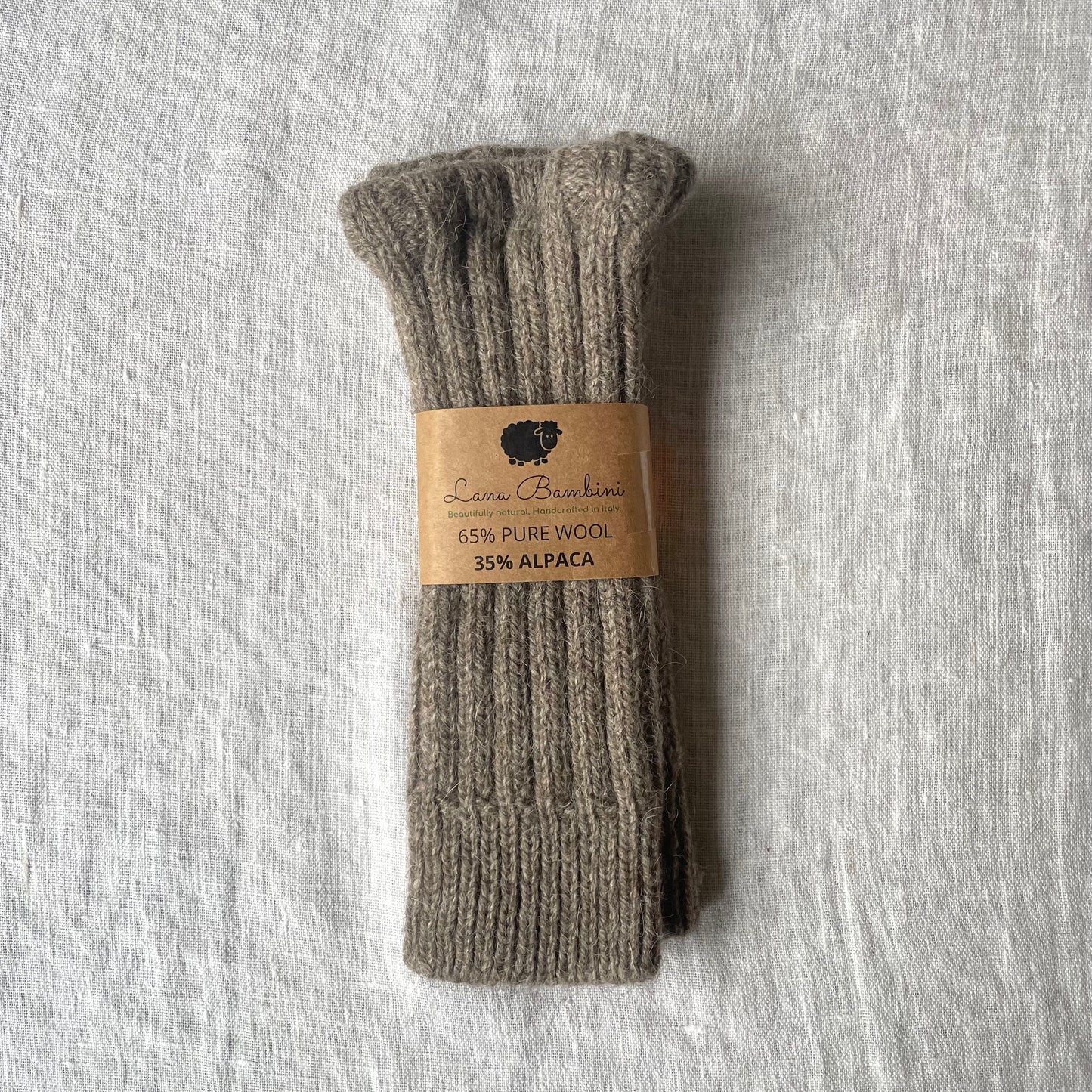 Natural Wool Fingerless Gloves/ Hand Warmers - 65% Wool, 35% alpaca
