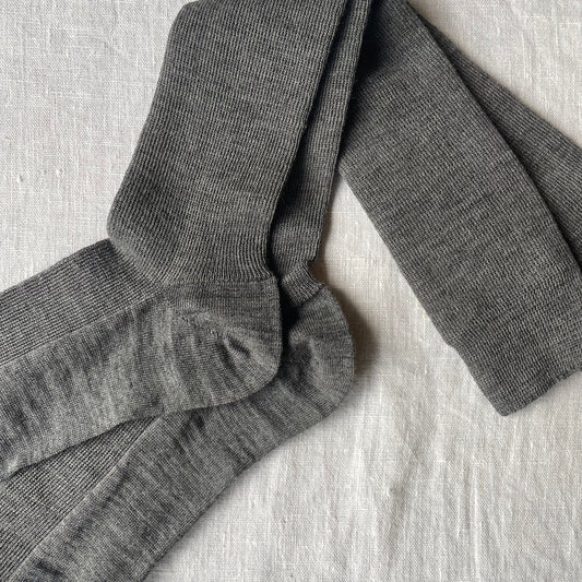 Knee High Wool & Cotton Socks