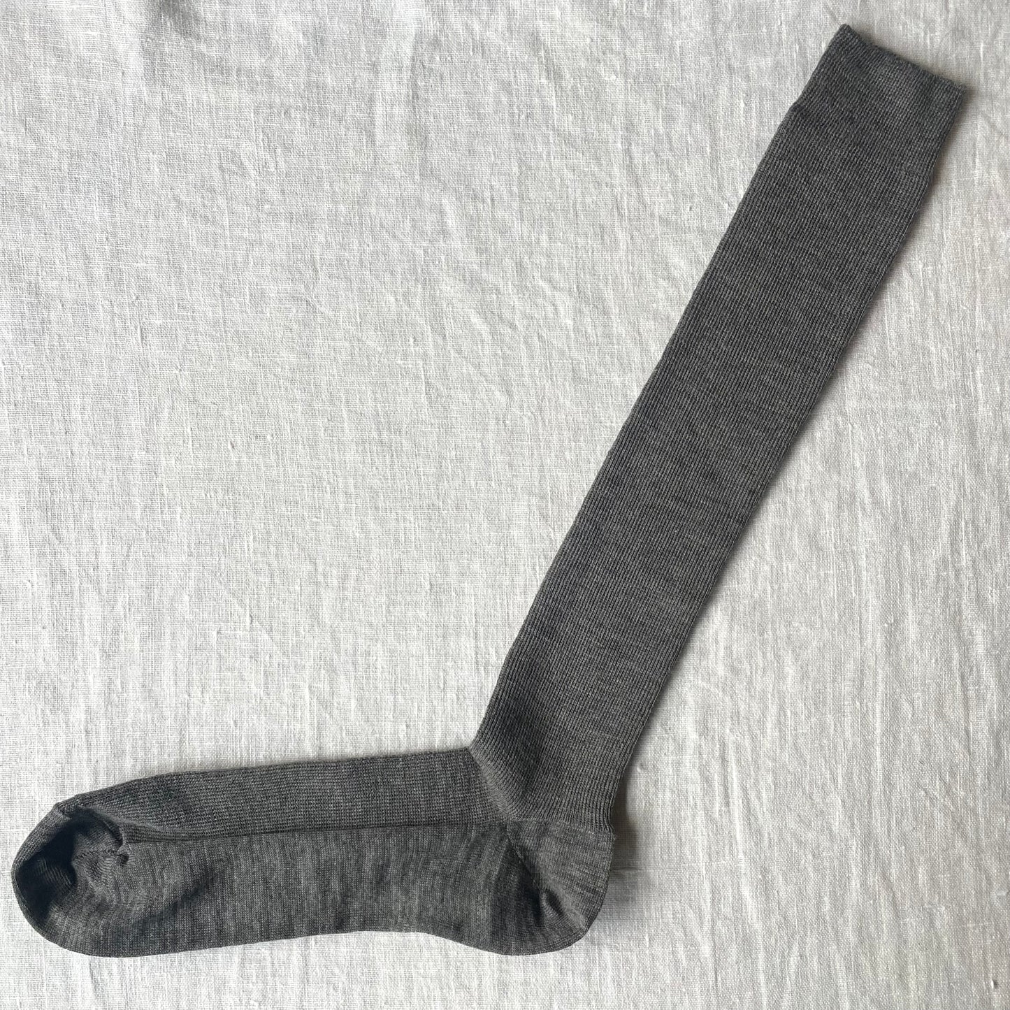 Knee High Light-Knit Socks - 90% Wool, 10% Cotton