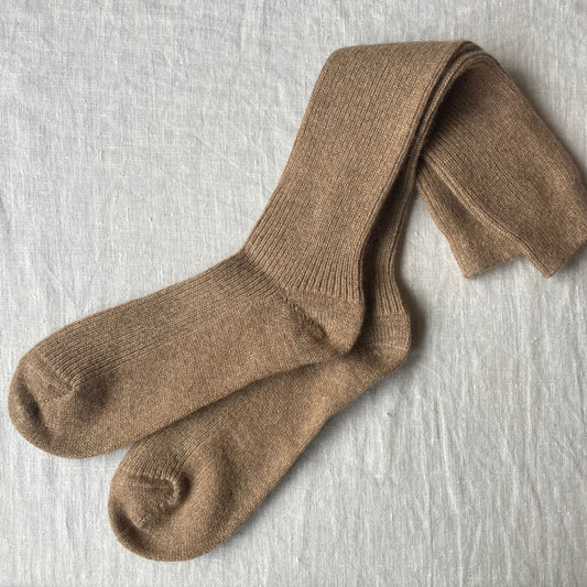 Long Wool Socks with Cotton & Hemp