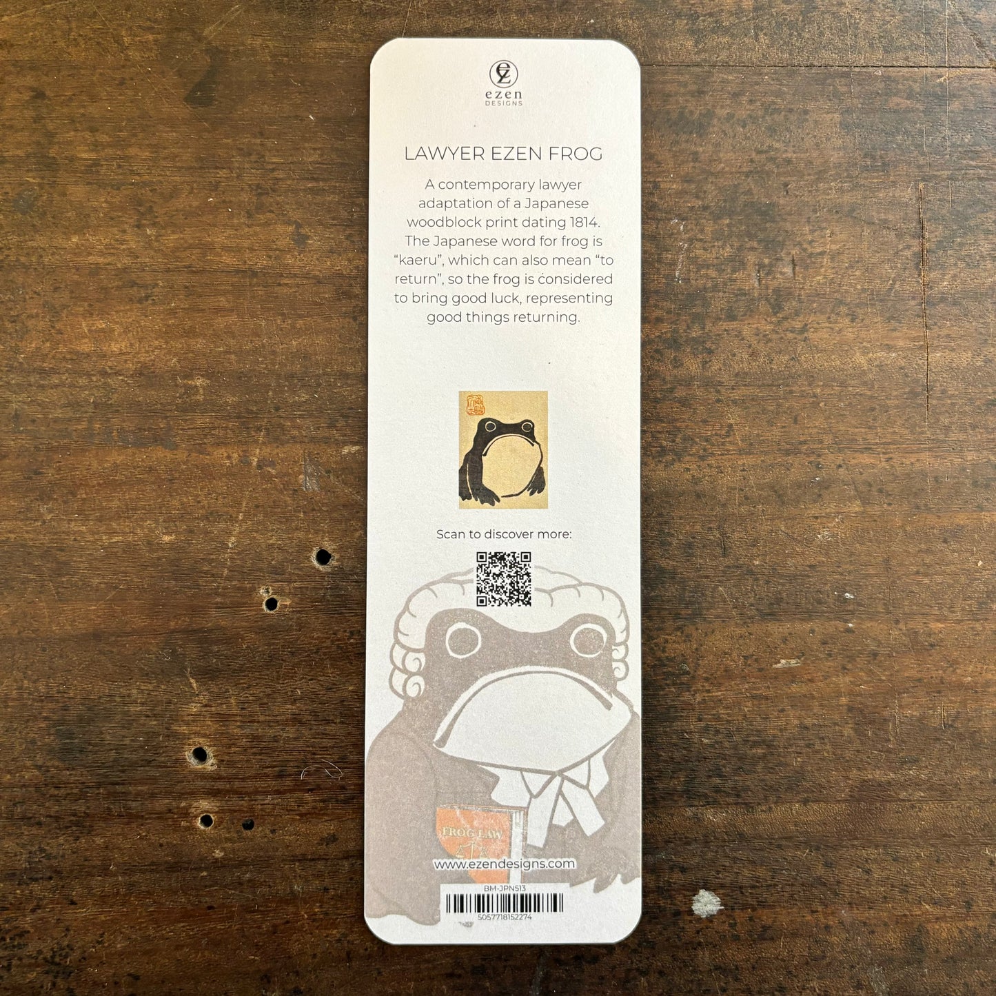 Lawyer Hoji Frog Bookmark