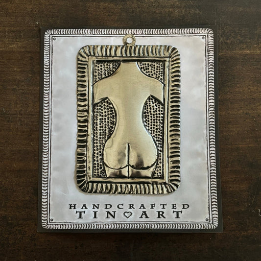 Mexican Tin Milagros - Tin Nude Female