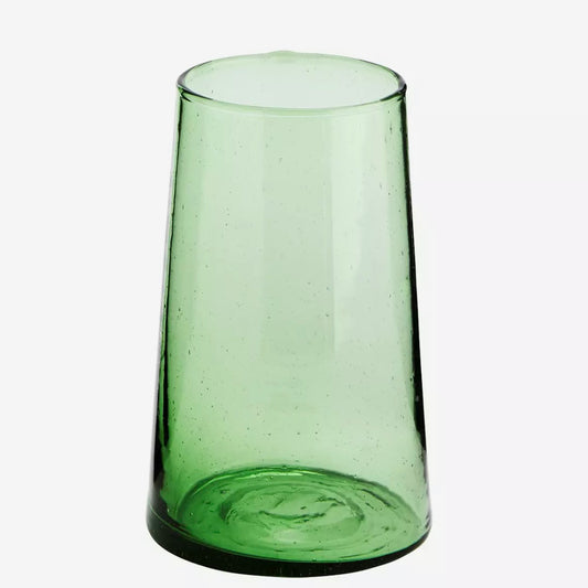 Green Recycled Moroccan Glass Tumbler (Highball)