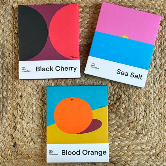 Ocelot Organic Dark Chocolate with Blood Orange & Vanilla