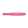 Kaweco Skyline Sport fountain pen in pink, capped, showing the octagonal cap and silver logo