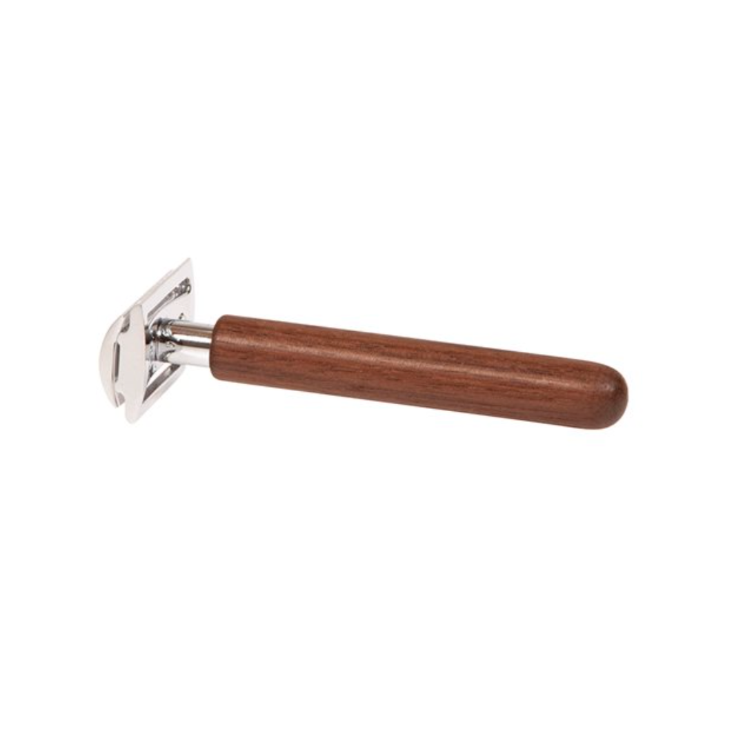 Walnut Wood Safety Razor By Iris Hantverk