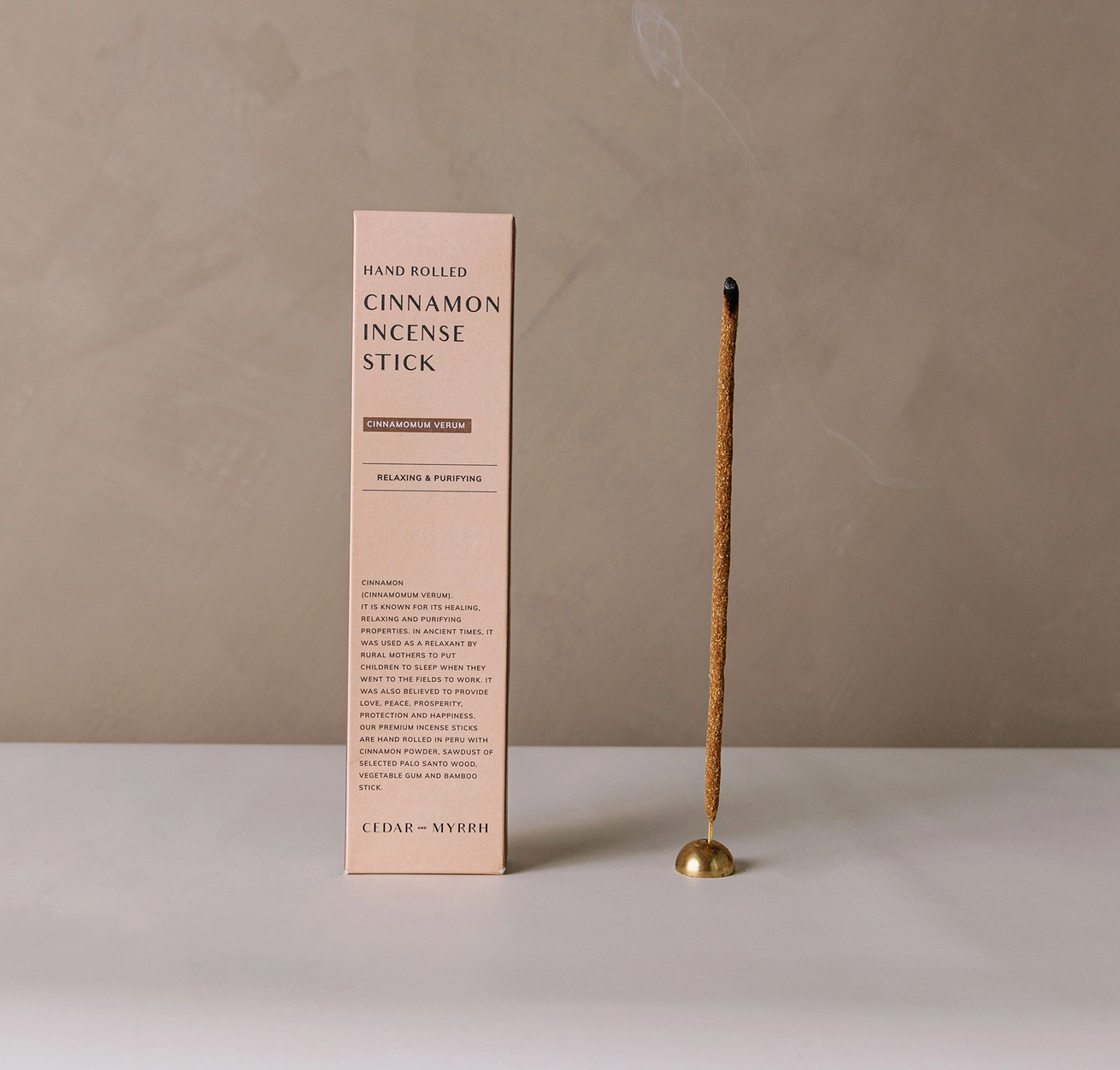 Hand Rolled Cinnamon Incense Sticks,