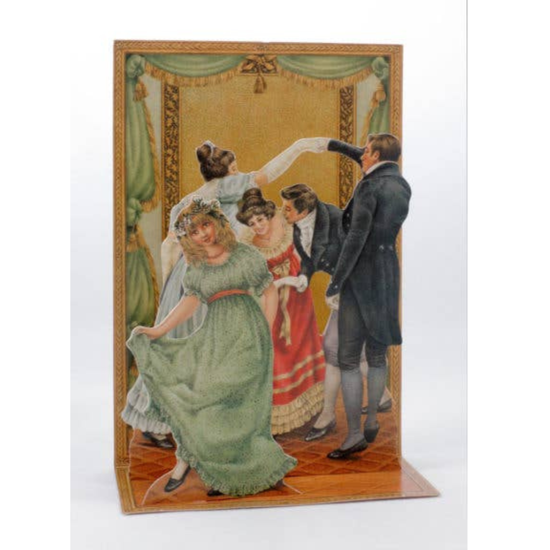 Dancing Cascade - Victorian Style Christmas Card