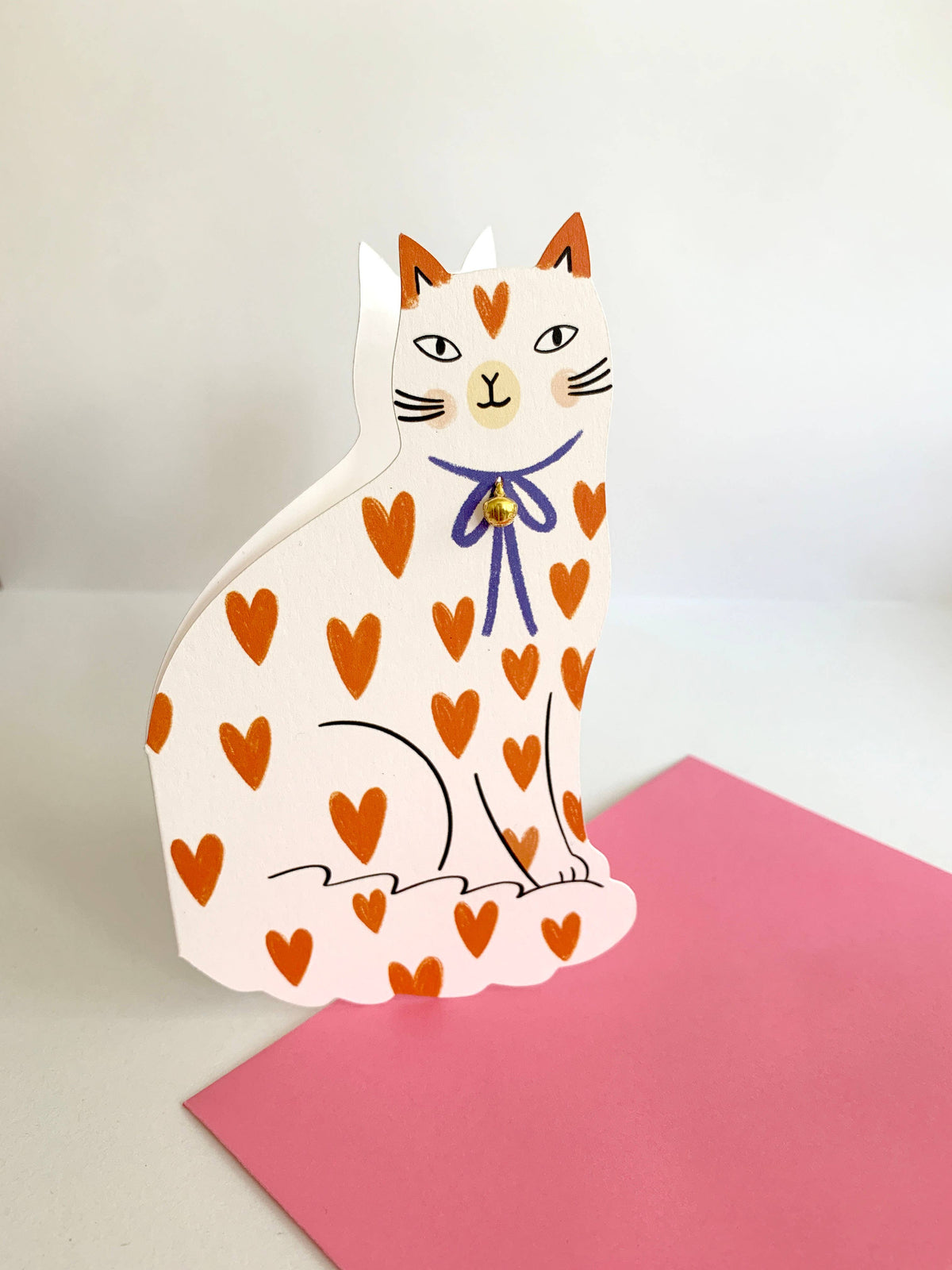 Kitty Cat Loveheart Valentine’s Day Card