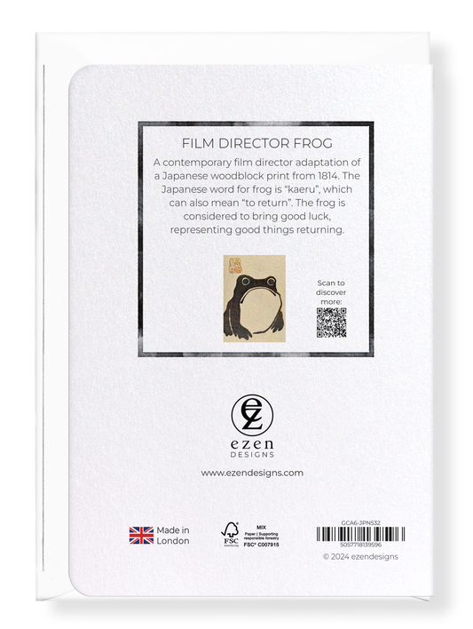 Film Director Hoji Frog Greeting Card