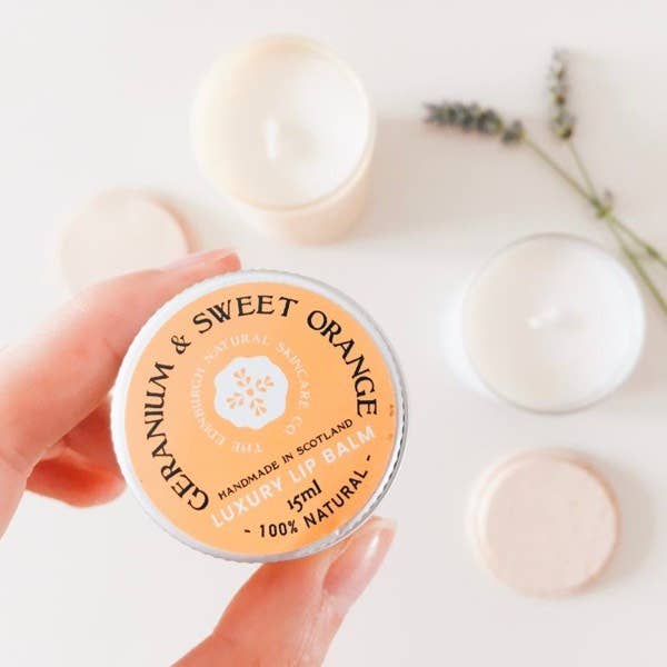 Geranium & Sweet Orange Luxury Lip Balm