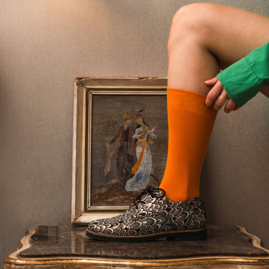 KLUE Organic solid Socks | Orange