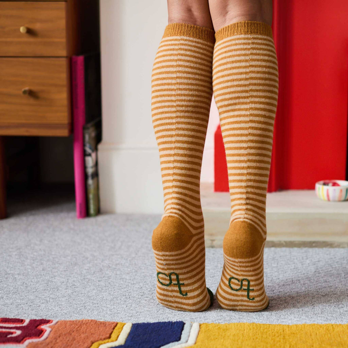 Catherine Tough women's lambswool knee socks
