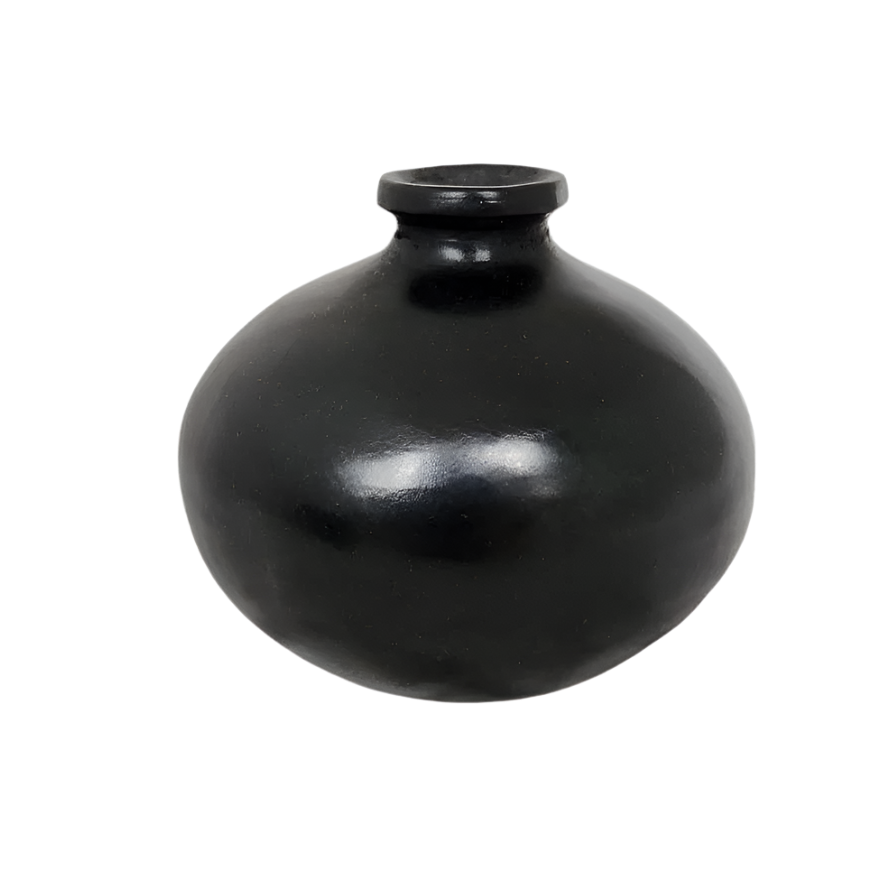 Oaxacan Clay Black ceramic vase